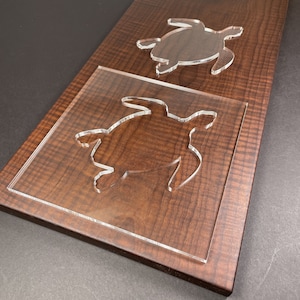 Sea Turtle Router Template (Clear Acrylic)