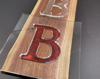 Letter Router Templates (Clear Acrylic)