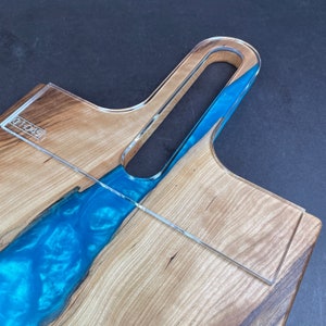 Long Oval Charcuterie Board Handle Router Template (Clear Acrylic)