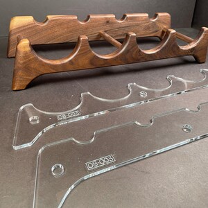 4 Bottle Wine Rack Router Template (clear Acrylic) - Etsy