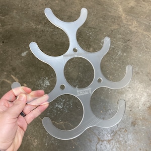 8 Bottle Wine Rack Router Template (clear Acrylic) - Etsy