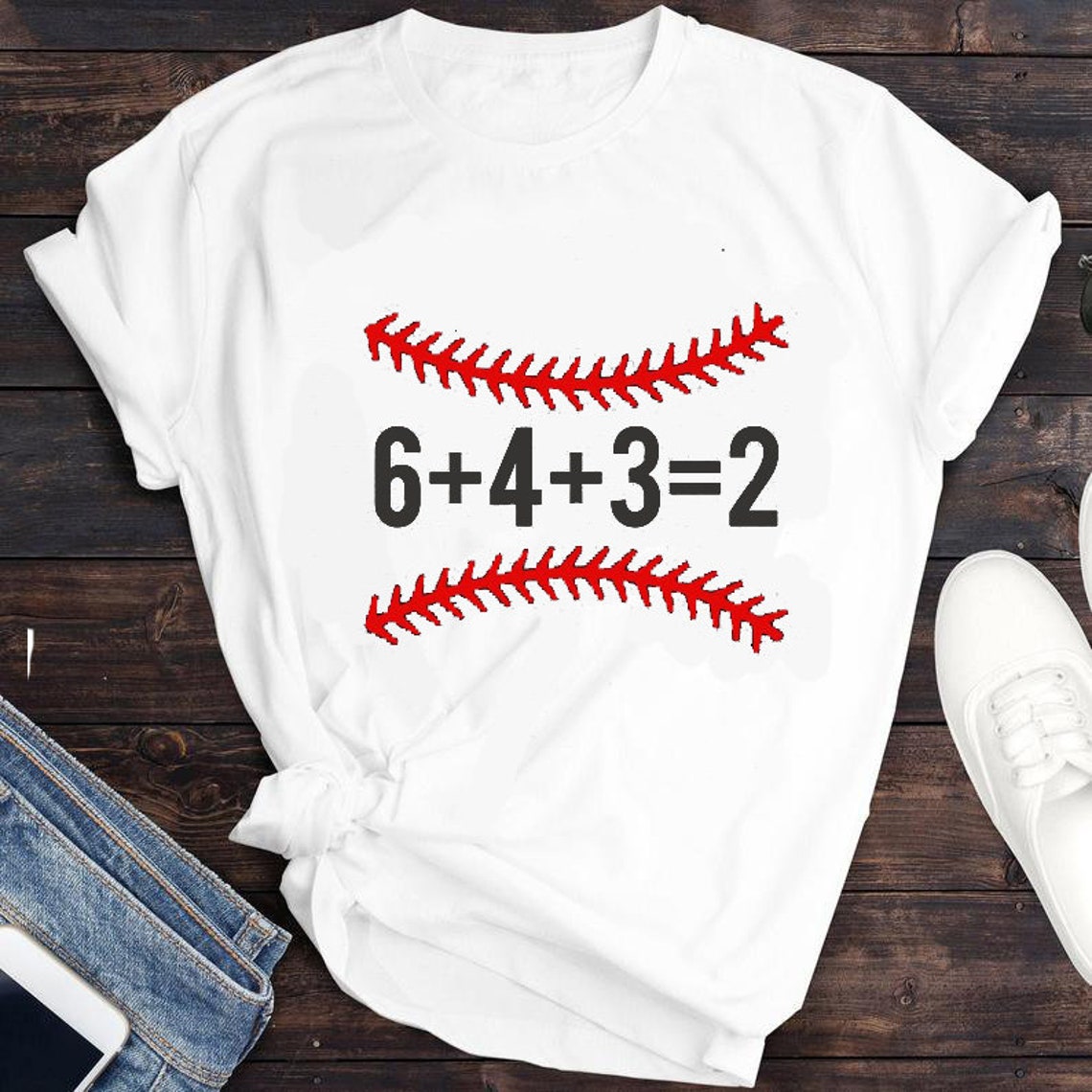 6 4 3 2 Baseball Math Shirt Cute Softball Game Tee Gift Etsy