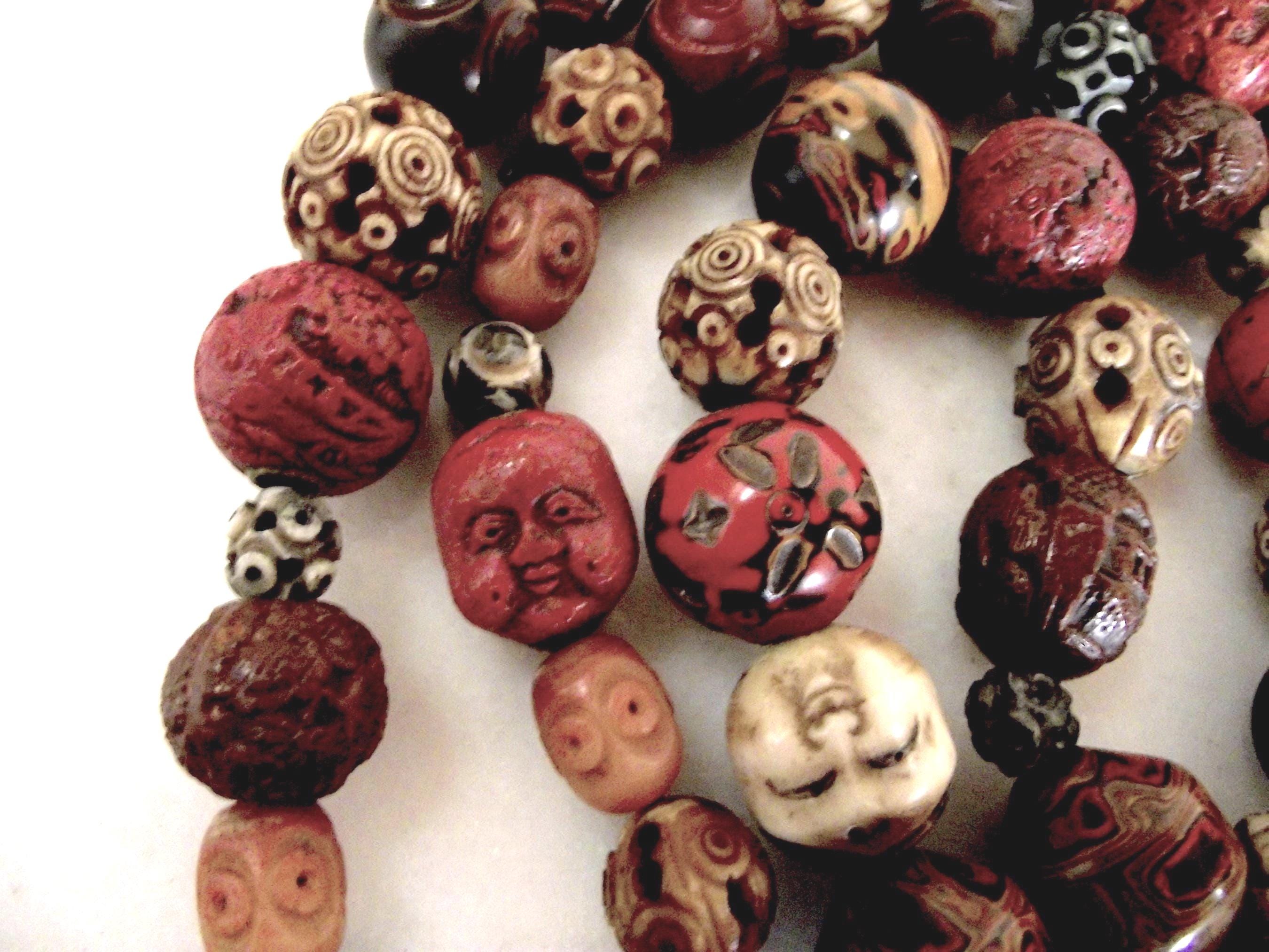 Very Fine Antique Ojime Beaded Japanese Necklace - Etsy