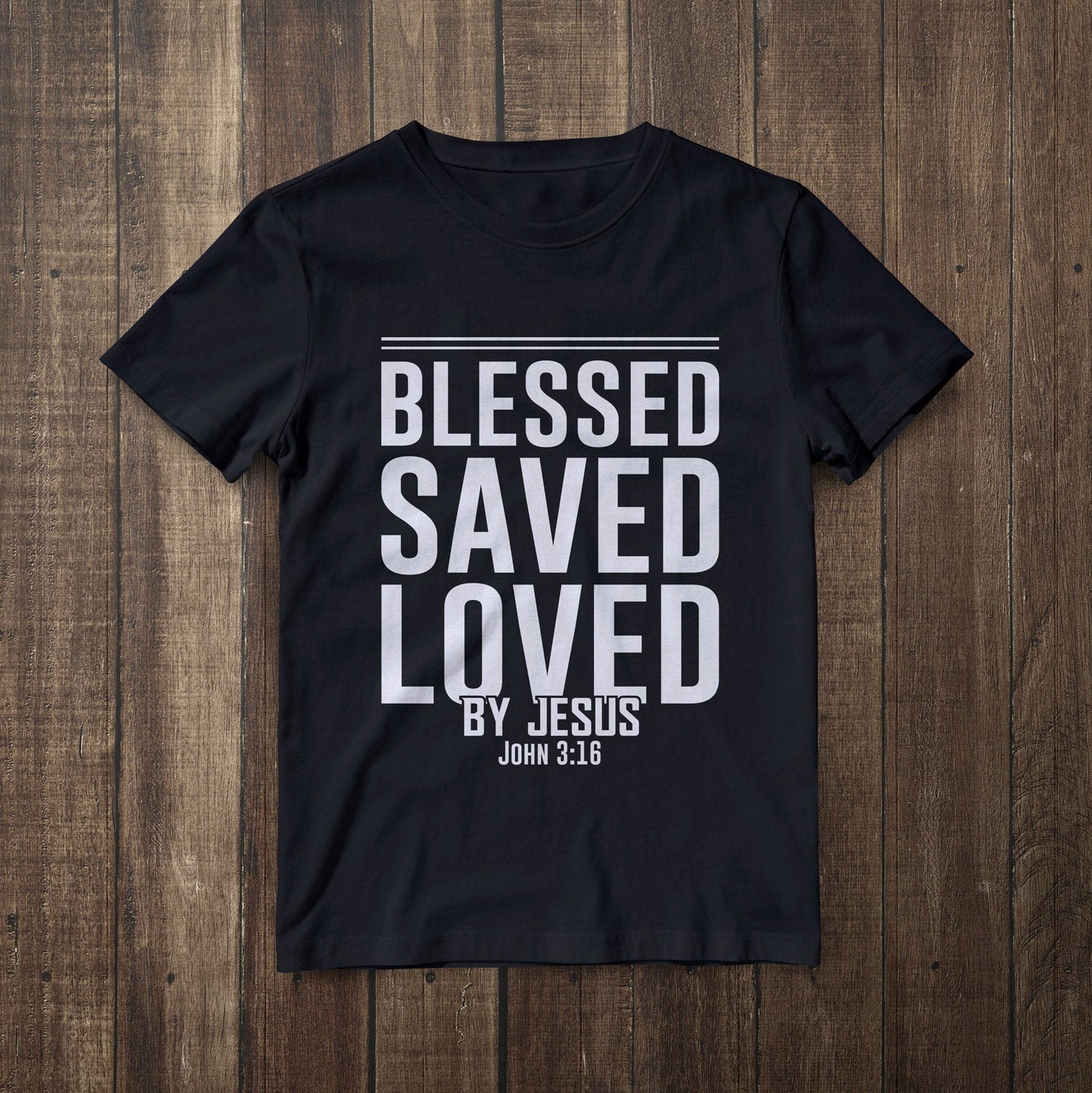 Blessed Saved Loved by Jesus John 3:16 Instant Digital | Etsy