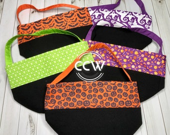 Canvas Halloween tote / bucket - embroidery blanks