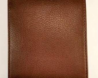SUPERB Nappa Leather Men's Bi-Fold Wallet w/ Double I.D. flap - RFID