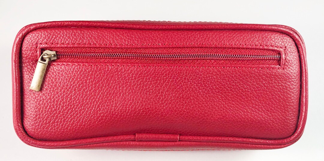 Quality RED Leather Diabetic Carrying Case Etsy