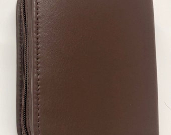 Diabetic Glucometer / Glucose meter - Quality Nappa leather case - EARTHY BROWN