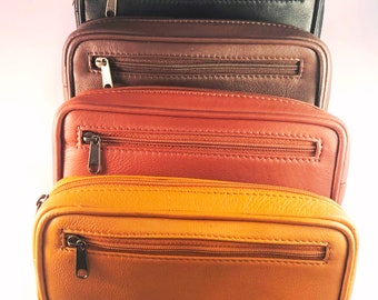 Premium leather diabetic carrying case