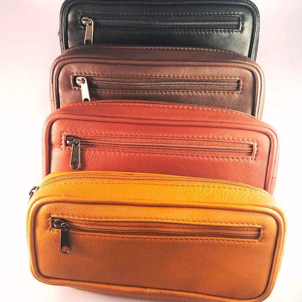 Premium leather diabetic carrying case