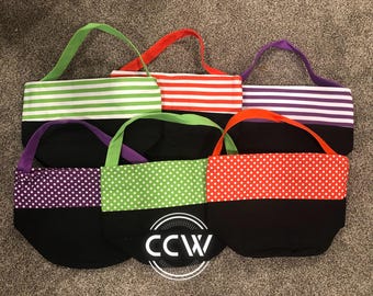 Halloween all canvas bucket / tote / bag - Various patterns