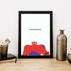 DIGITAL PRINT*** Baymax Big Hero 6 Wall Poster Digital print