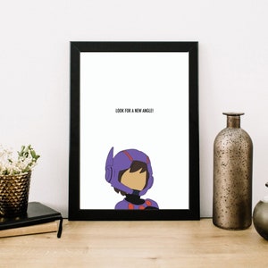 DIGITAL PRINT*** Hiro Hamada, Baymax Hello Big Hero 6 Wall Poster Digital print