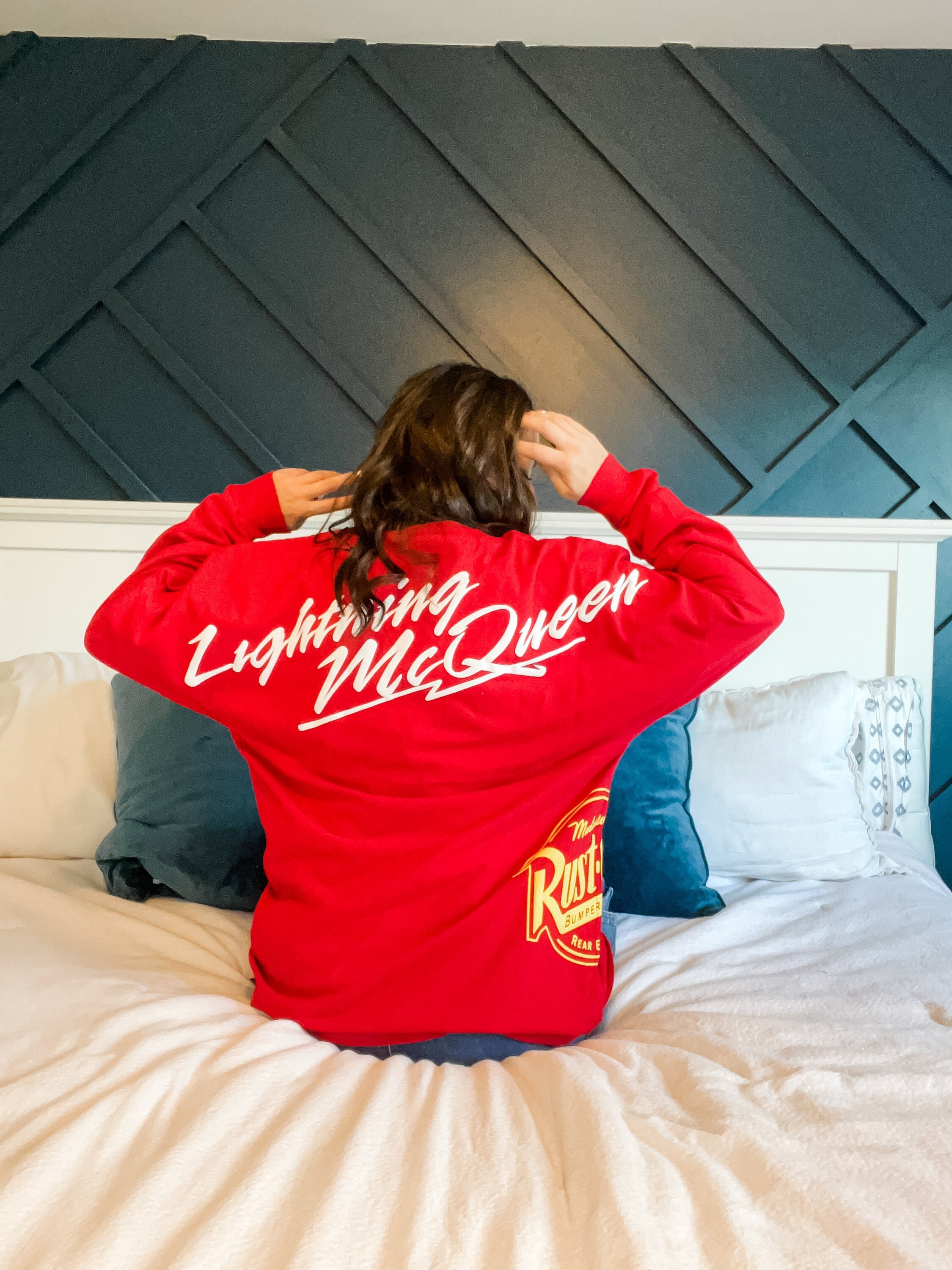 Cars Lightning Mcqueen Spirit Jersey | Red Crewneck | 3D Puff