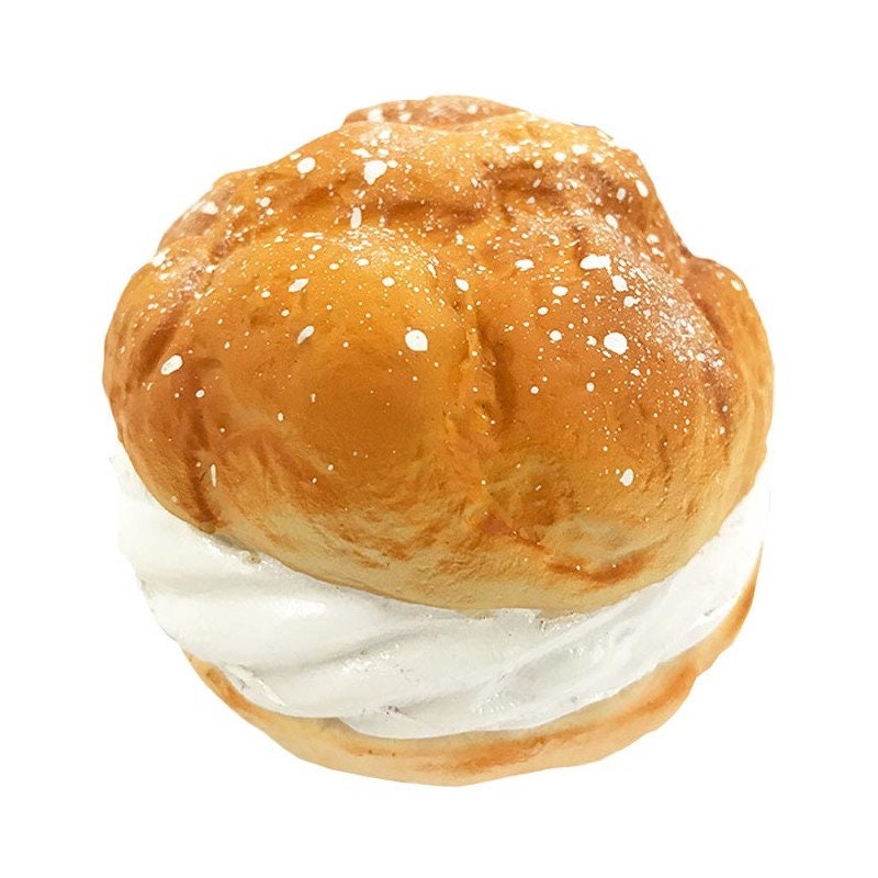 Display Faux Food Display Jumbo Cream Puff With Whipped Cream Etsy