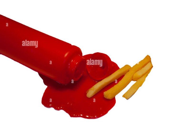 Display Fake Food Prop Spilled Ketchup Squeeze Bottle With Etsy