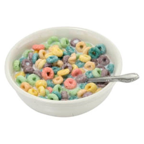 Fake Food Prop Bowl Of Fruit Loops With MIlk Etsy