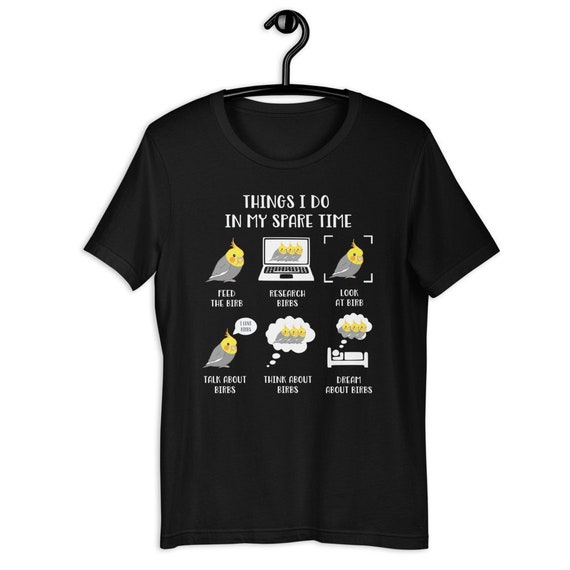 Cockatiel Peeking Out Of A Pocket T-Shirt Bird Lover Tee Cockatiel Peeking Out Of A Pocket T-Shirt Bird Lover Tee