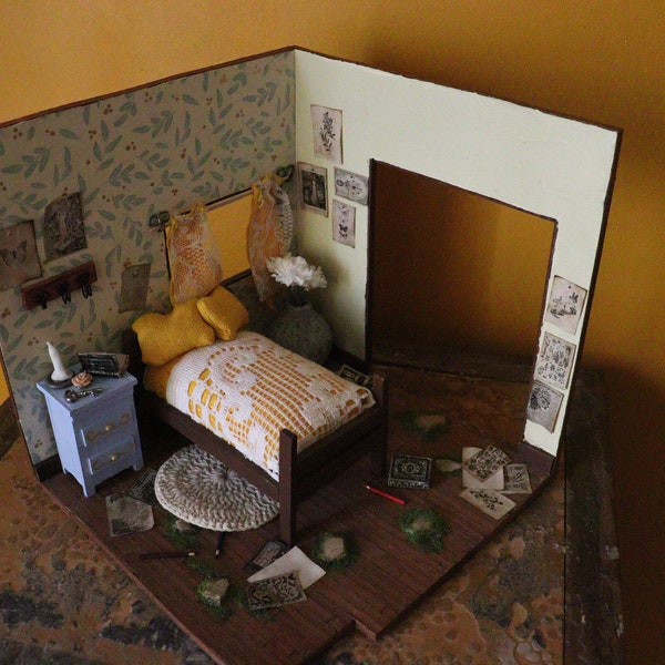 chambre de poupée miniature, art, décoration