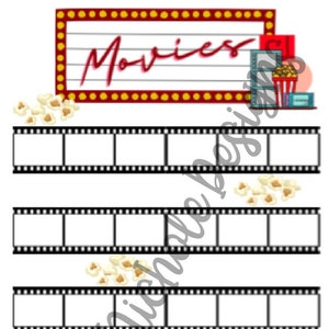 印刷可能なバレットジャーナルプランナー: 鑑賞済み/鑑賞予定の映画、映画トラッカー