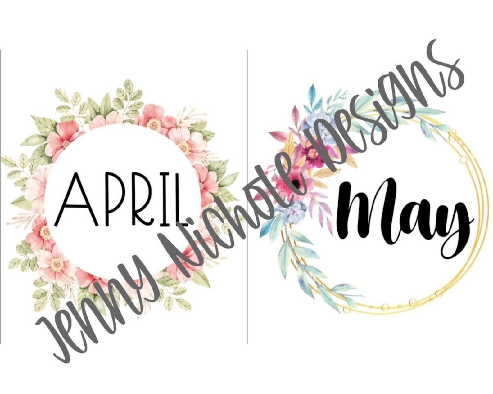 PRINTABLE Planner: BUJO Monthly Covers, Elegant Framed, Intro to Month ...