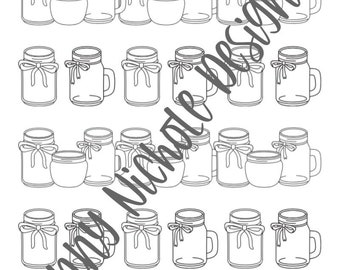 Druckbares Stimmungs-Tracker-Set: Ganzseitiges Planer-Dekor (PDF-Muster)