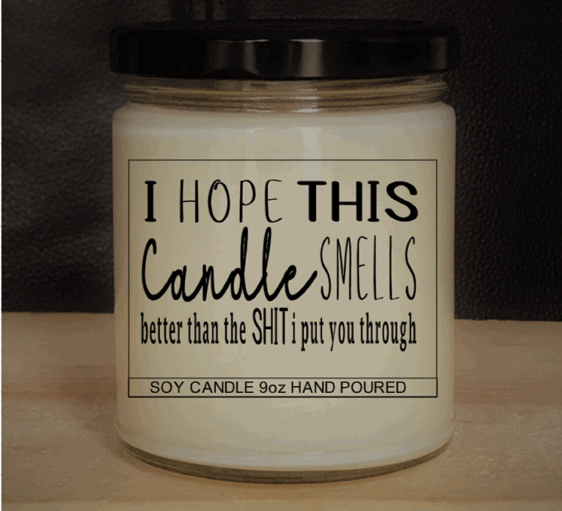 9oz Soy Humor Candle Adult Candle Sarcastic Sorry Etsy