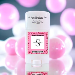 Bubble Gum Deodorant/Vegan skincare/aluminum Free/natural deodorant/magnesium deodorant/body odor control/lotion deodorant/SAF DEODORANT