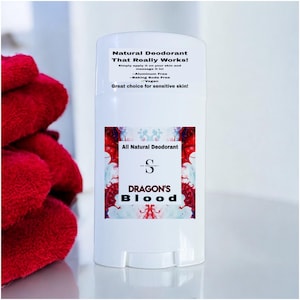 Dragon’s Blood Natural Deodorant: Aluminum & Baking Soda Free, Vegan