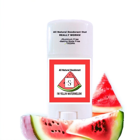 Im Yellin Watermelon/all Natural Deodorant/vegan/aluminum Free/chemical  Free/whole Body Deodorant/booty/inner Thighs/boobs/long Lasting 