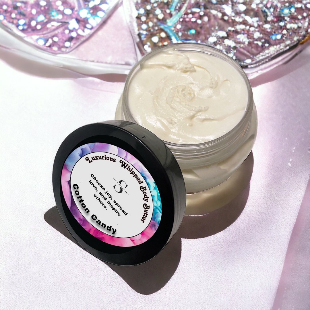 COTTON CANDY Body Butter Vegan Skincarecreamy Cotton Candy Etsy