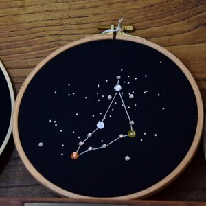 Embroidery zodiac constellation - Capricorn