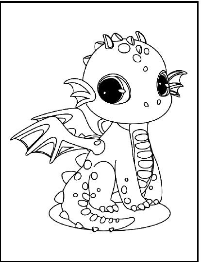 Dragon Coloring Pages for Kids | Etsy