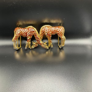 Vintage Mimi Di N GIRAFFE BELT BUCKLE Signed Mimi Di N 1992 rare and stunning