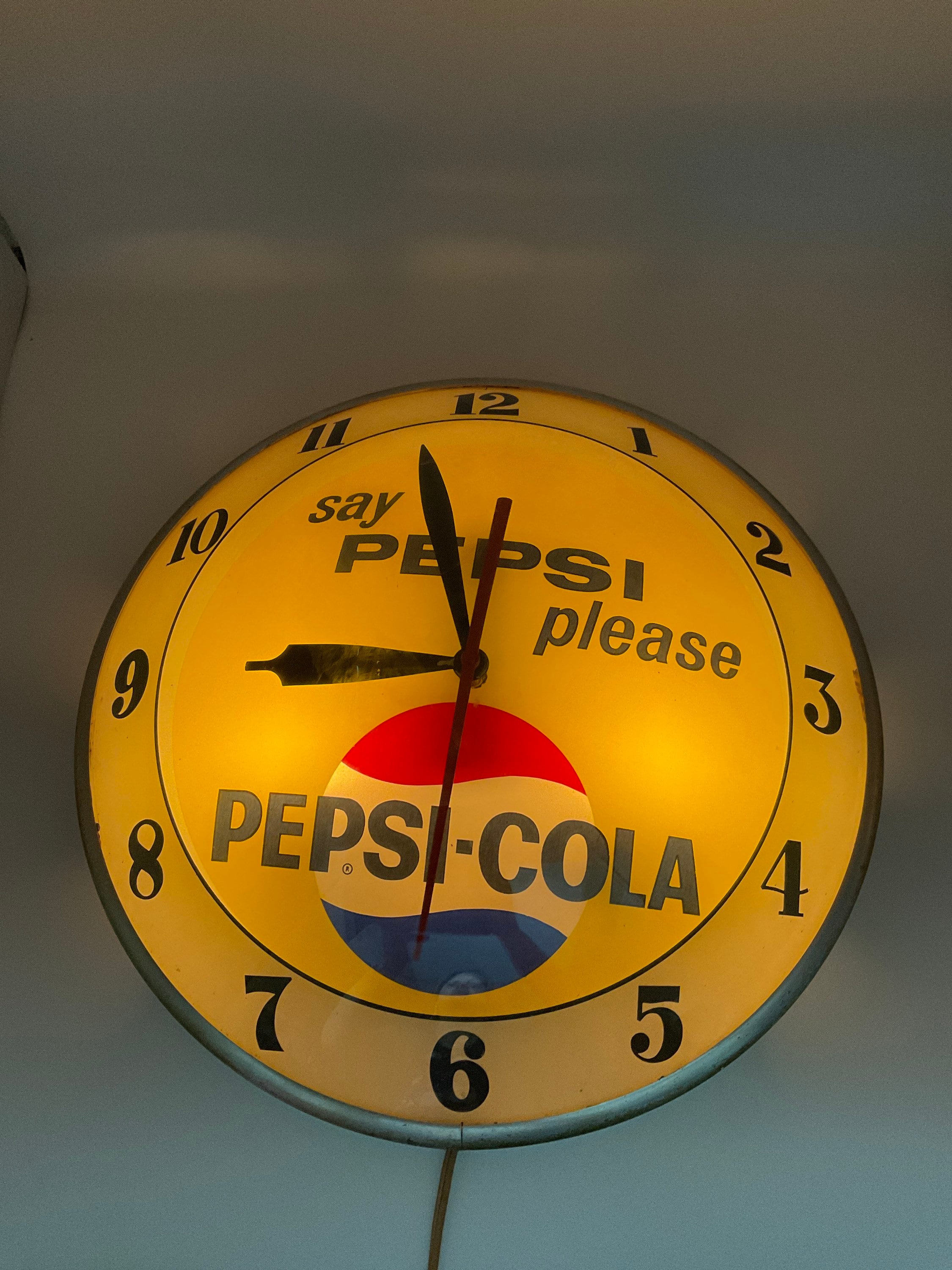 ペプシ温度計 1963 ヴィンテージ say“Pepsi, please”(L) Vintage Say Pepsi Please Thermometer: Original 1960's