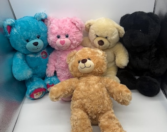 Build a Bear BAB lot of 5 plush Bears,1 Vintage From 1997