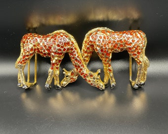 Vintage Mimi Di N GIRAFFE BELT BUCKLE Signed Mimi Di N 1992  display picture 1