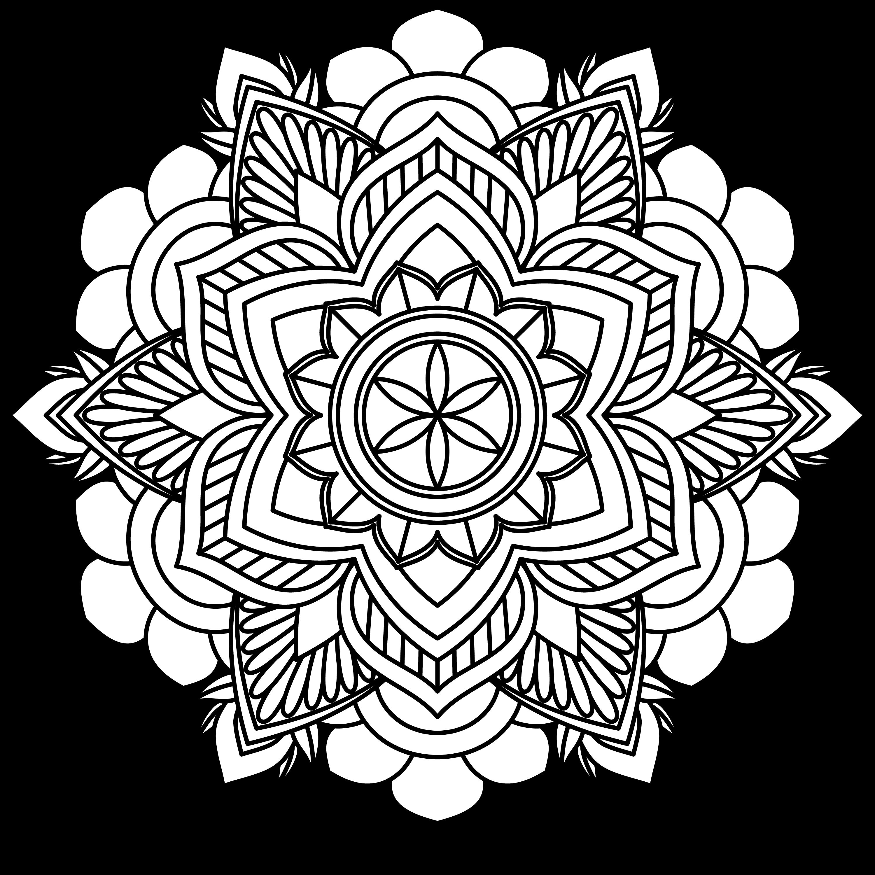 40 Beautiful Mandala coloring pages including art board Etsy