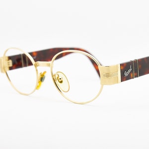 Vintage PERSOL Round Metall Acetat Glasses Frame Eyewear Man Glasses Frame Occhiali Sunglasses Acetat Frame Classis Eyewear Plastic Frame