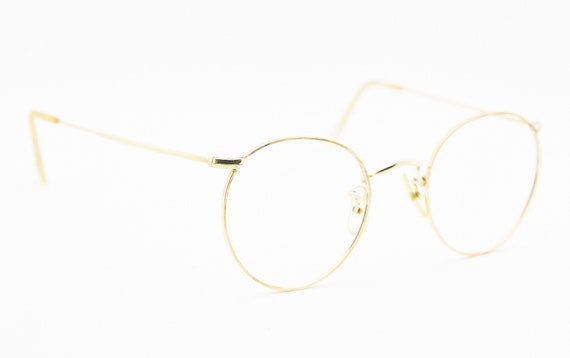 Algha 12KT GF Gold Filled Glasses Frame Vintage M… - image 6