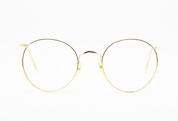 Algha 12KT GF Gold Filled Glasses Frame Vintage M… - image 2
