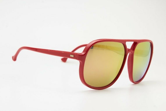 Unisex Sport Vintage Sunglasses BOLLE Red Nylon T… - image 4