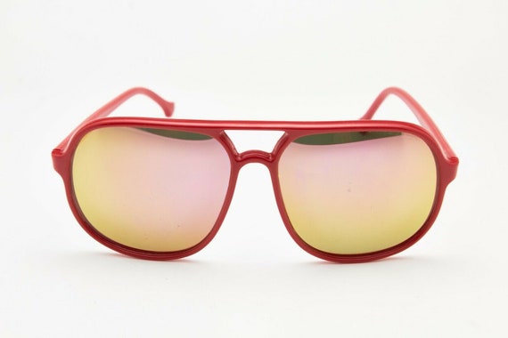 Unisex Sport Vintage Sunglasses BOLLE Red Nylon T… - image 2