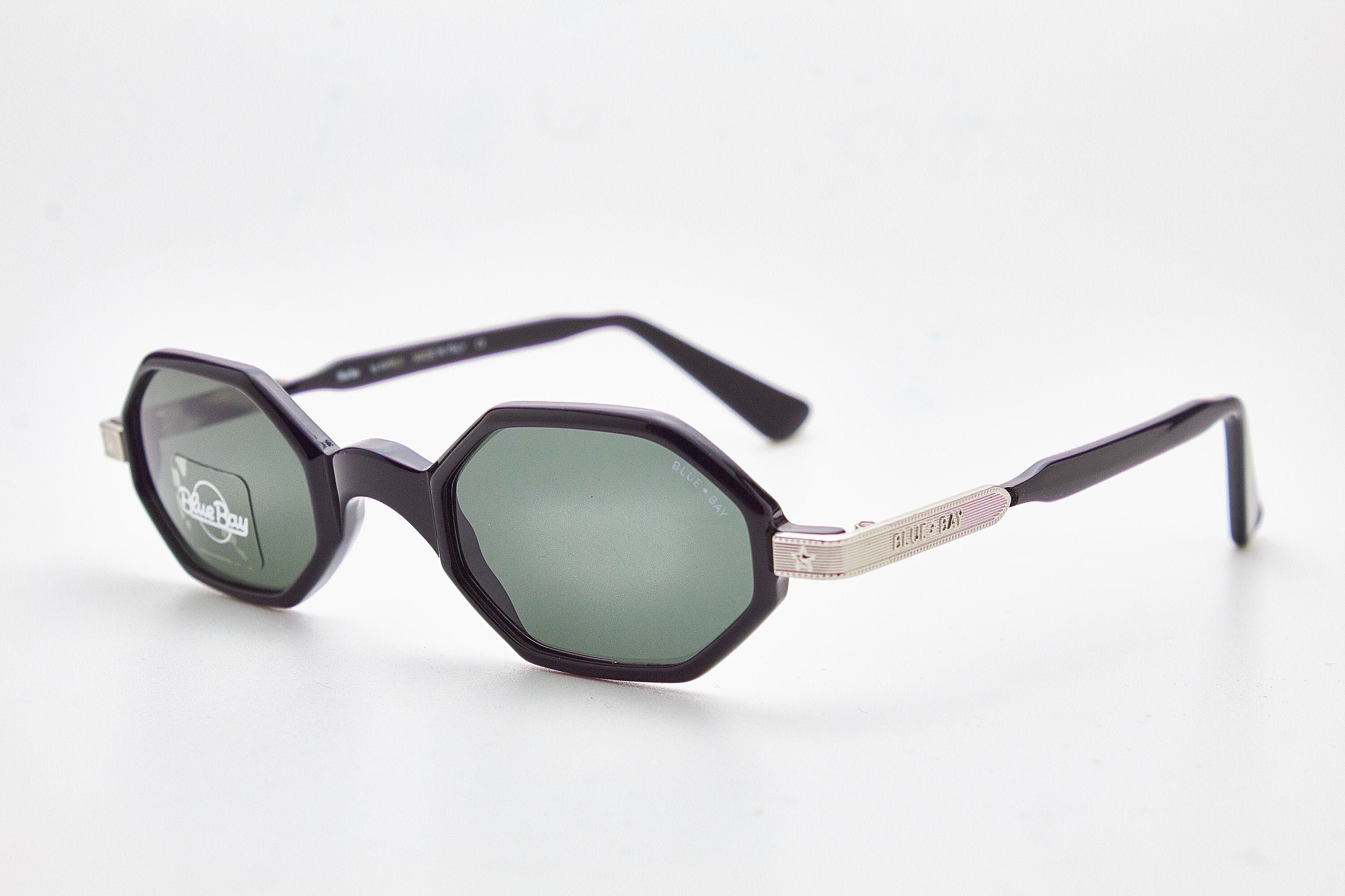 Vintage Sunglasses BLUE BAY Central Park 807 Sunglasses Steampunk Frame