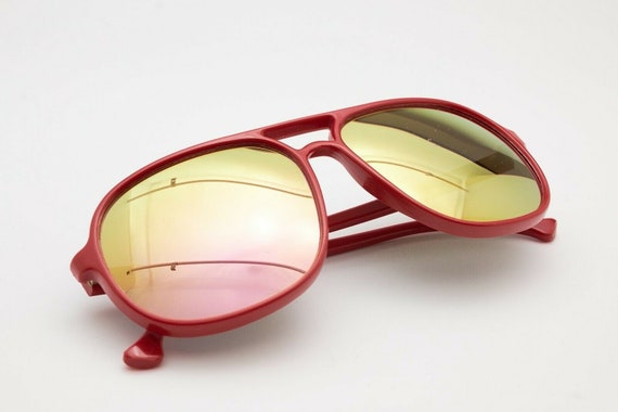 Unisex Sport Vintage Sunglasses BOLLE Red Nylon T… - image 8