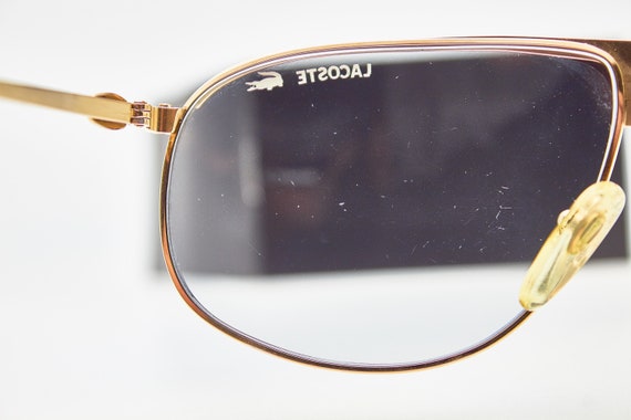 et eller andet sted Drastisk rapport Vintage Man Sunglasses LACOSTE 181 Gold Tone Metal Frame - Etsy