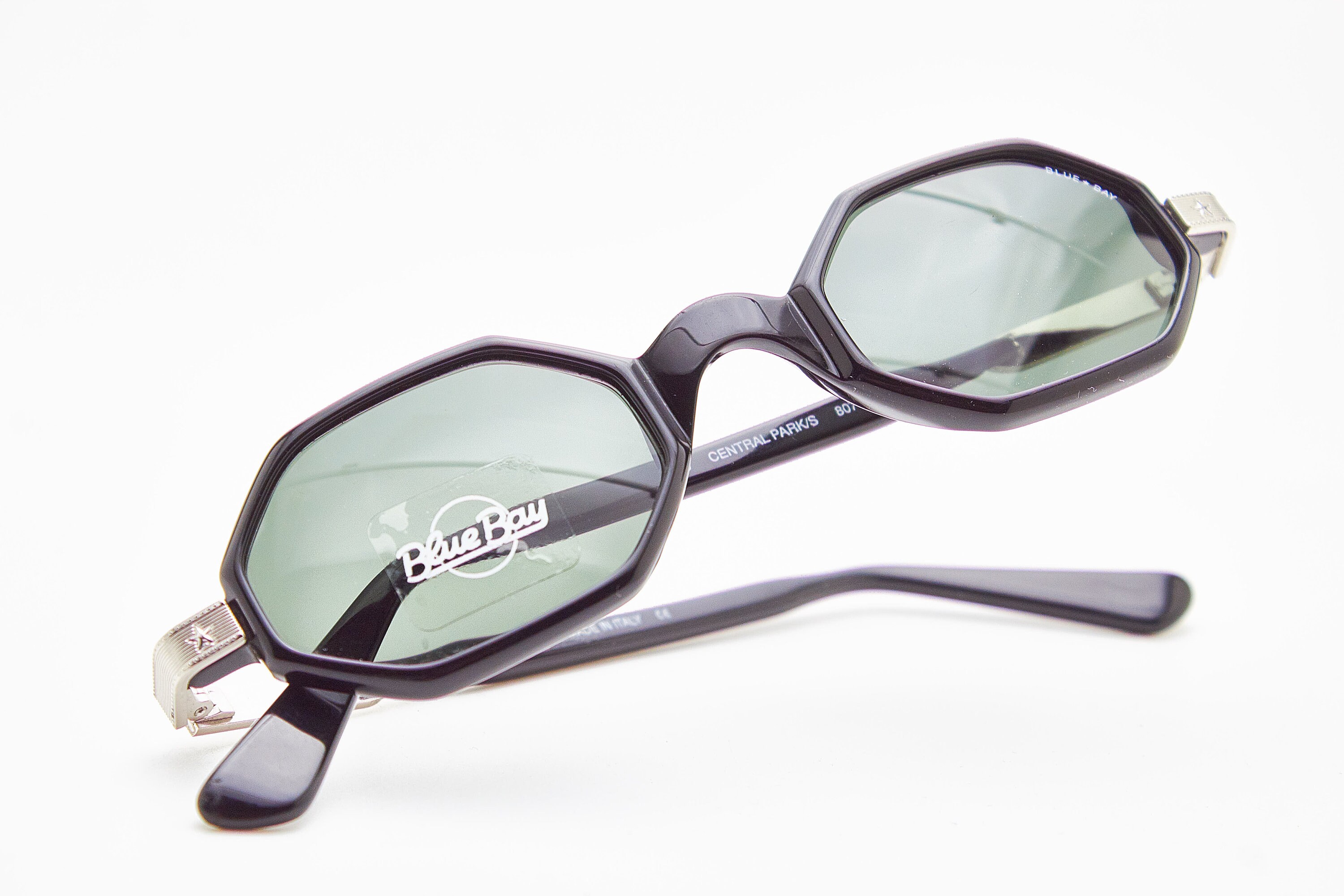 Vintage Sunglasses BLUE BAY Central Park 807 Sunglasses Steampunk Frame