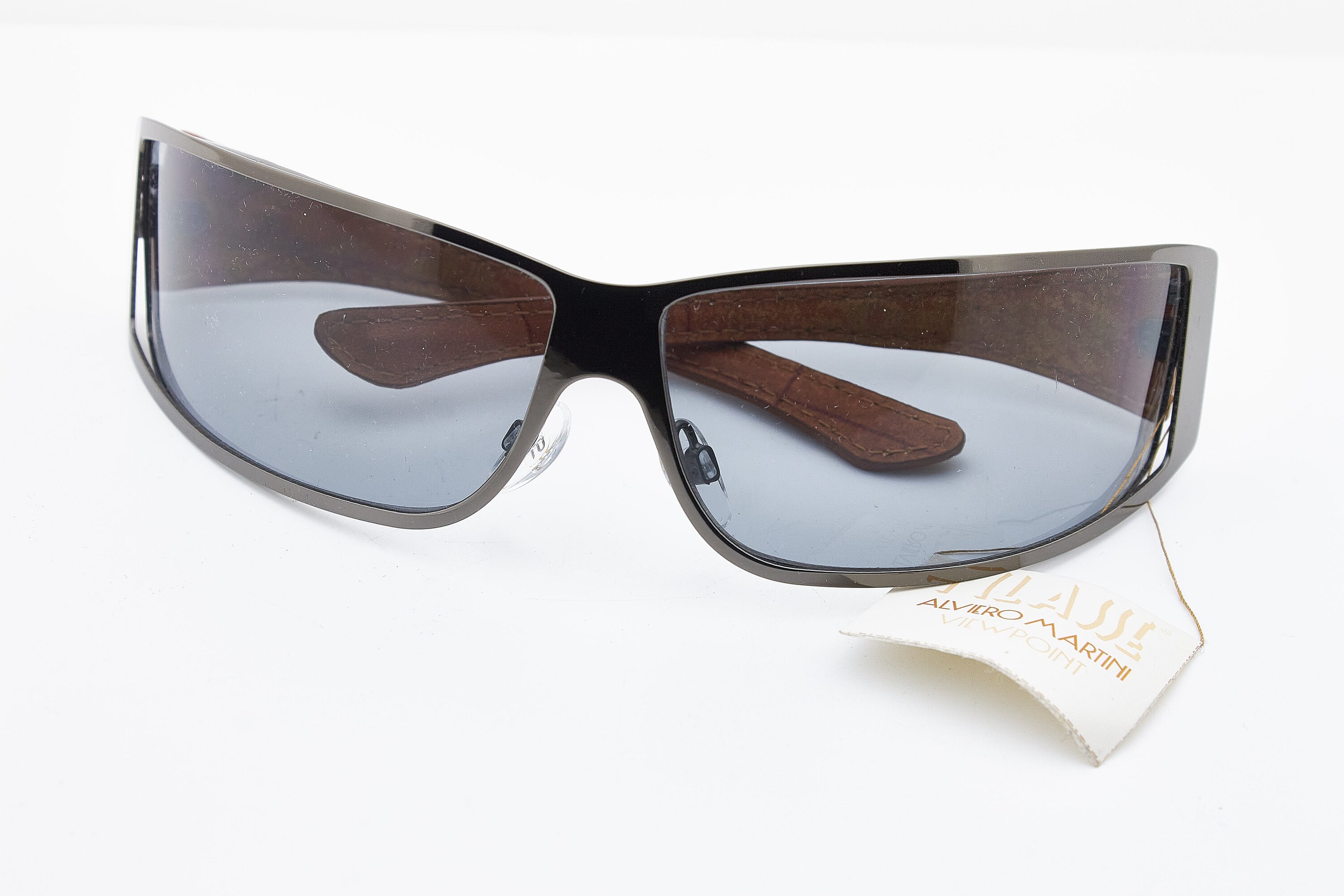 Alviero Martini AT 02204 1 Classe Sunglasses Leather Parts Occhiali Lunettes Eyeglasses Glasses Frame Oversize Sunglasses Metal Gun Etsy Denmark