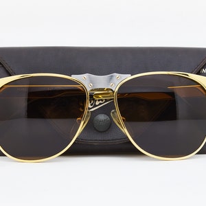 PERSOL RATTI 647 Vintage Nos Rare Sunglasses Gold Plated Luxury Eewear Man Glasses Frame Occhiali Sunglasses Frame Classis Eyewear Metall