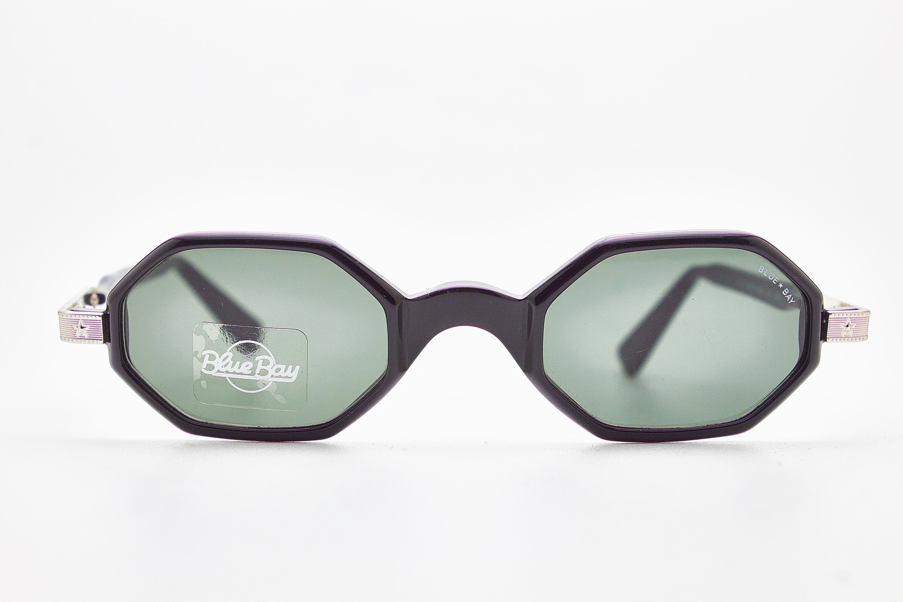 Vintage Sunglasses BLUE BAY Central Park 807 Sunglasses Steampunk Frame